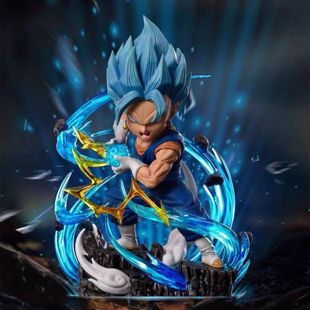 Resin Art Dragon Ball Z - ホットドラゴ​​ンボール Z アニメフィギュア Q バージョンベジータ 11