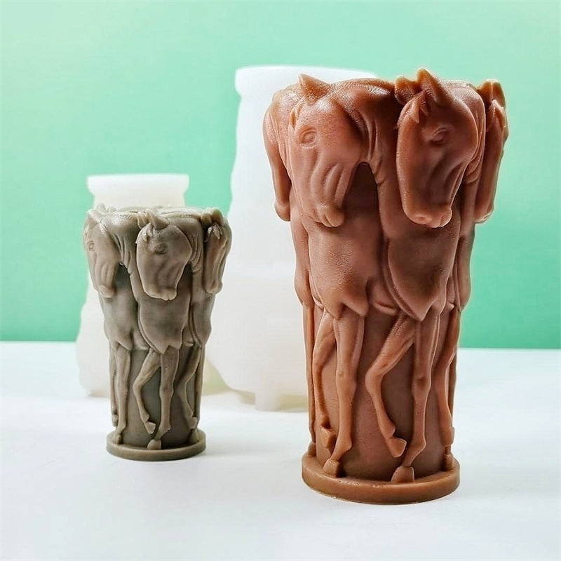 ヘラ-シリコンフィギュアキャンドル,乗馬彫刻,職人,ワックス - Resin Art Sculptures のレビューと価格