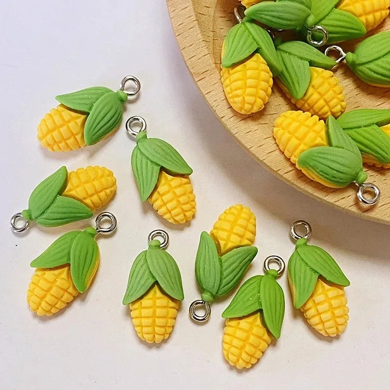20個入り 面白いミニコーン野菜樹脂チャーム 人工食品ペンダ - Resin Art Supplies のレビューと価格