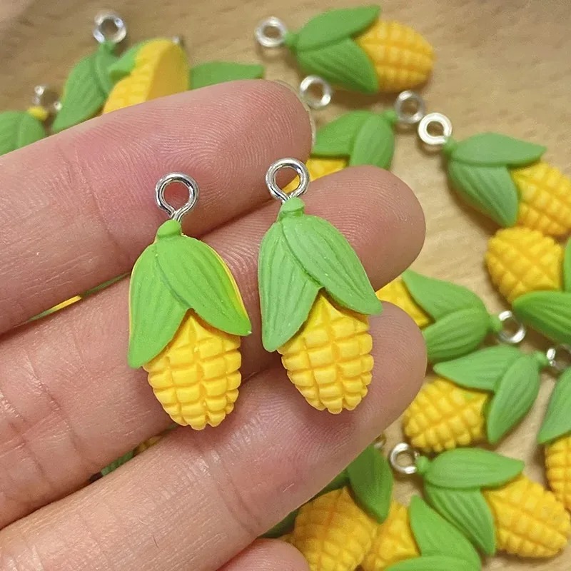 20個入り 面白いミニコーン野菜樹脂チャーム 人工食品ペンダ - Resin Art Supplies のレビューと価格