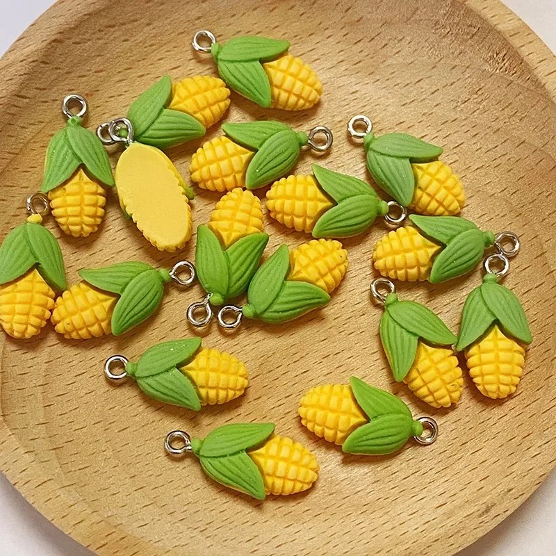 20個入り 面白いミニコーン野菜樹脂チャーム 人工食品ペンダ - Resin Art Supplies のレビューと価格