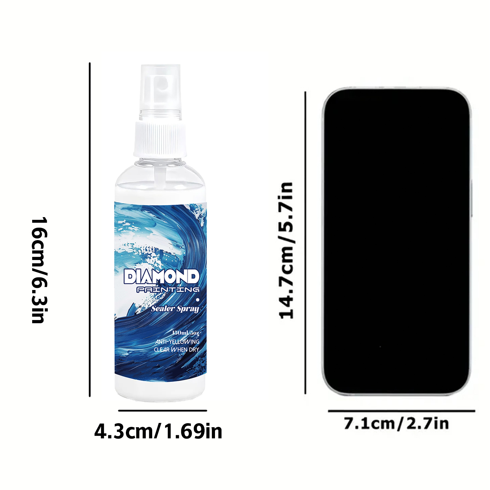 150ml ダイヤモンドペインティングシーラントスプレー ク - Resin Art Painting のレビューと価格