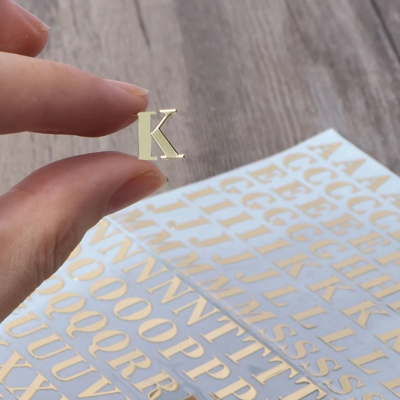 2 個金属 26 ミニアルファベット装飾ステッカーゴールドシ - Resin Art Alphabet のレビューと価格