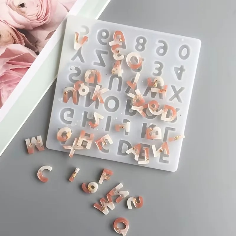 小さな 26 大文字樹脂シリコーン型文字エポキシ型 DIY  - Resin Art Alphabet のレビューと価格