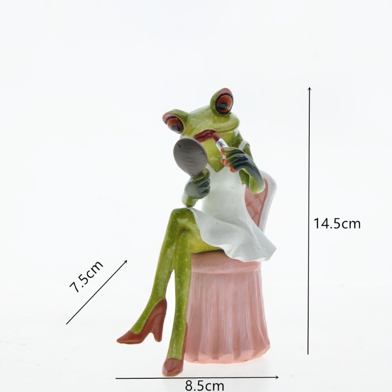 ビジネスカップル カエル レジン アニマル アート クラフト - Resin Art Business のレビューと価格
