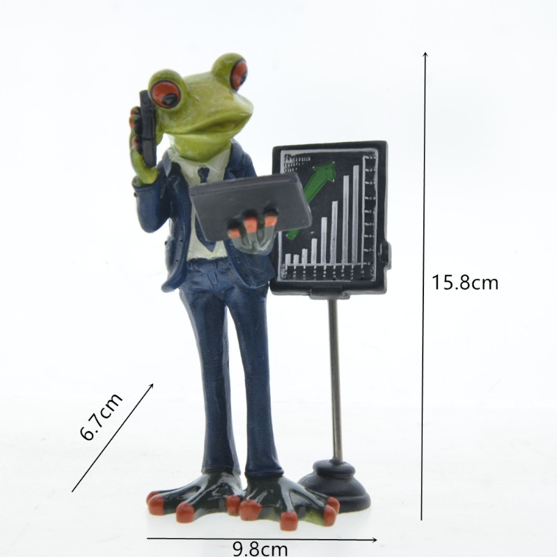 ビジネスカップル カエル レジン アニマル アート クラフト - Resin Art Business のレビューと価格