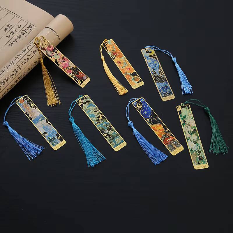 1-6-12 個クリエイティブメタルブックマークヴィンテージ - Resin Art Bookmark のレビューと価格