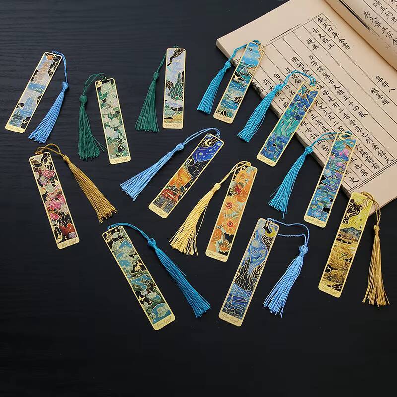1-6-12 個クリエイティブメタルブックマークヴィンテージ - Resin Art Bookmark のレビューと価格