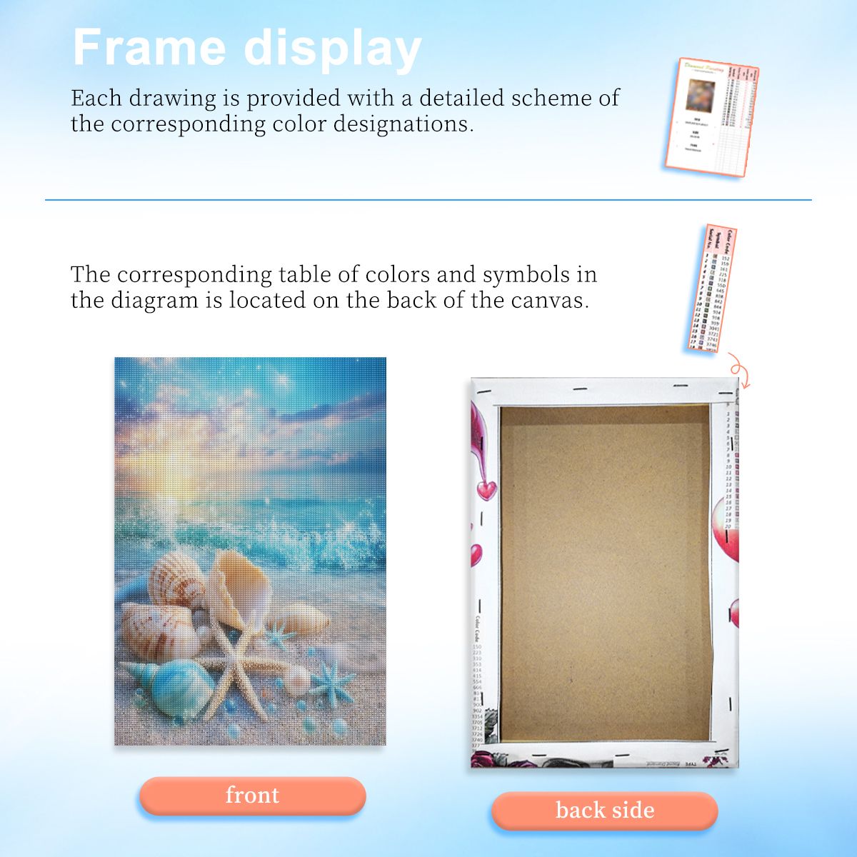 フレームレス、ビーチシェルダイヤモンドペインティングキット、 - Resin Art Beach のレビューと価格