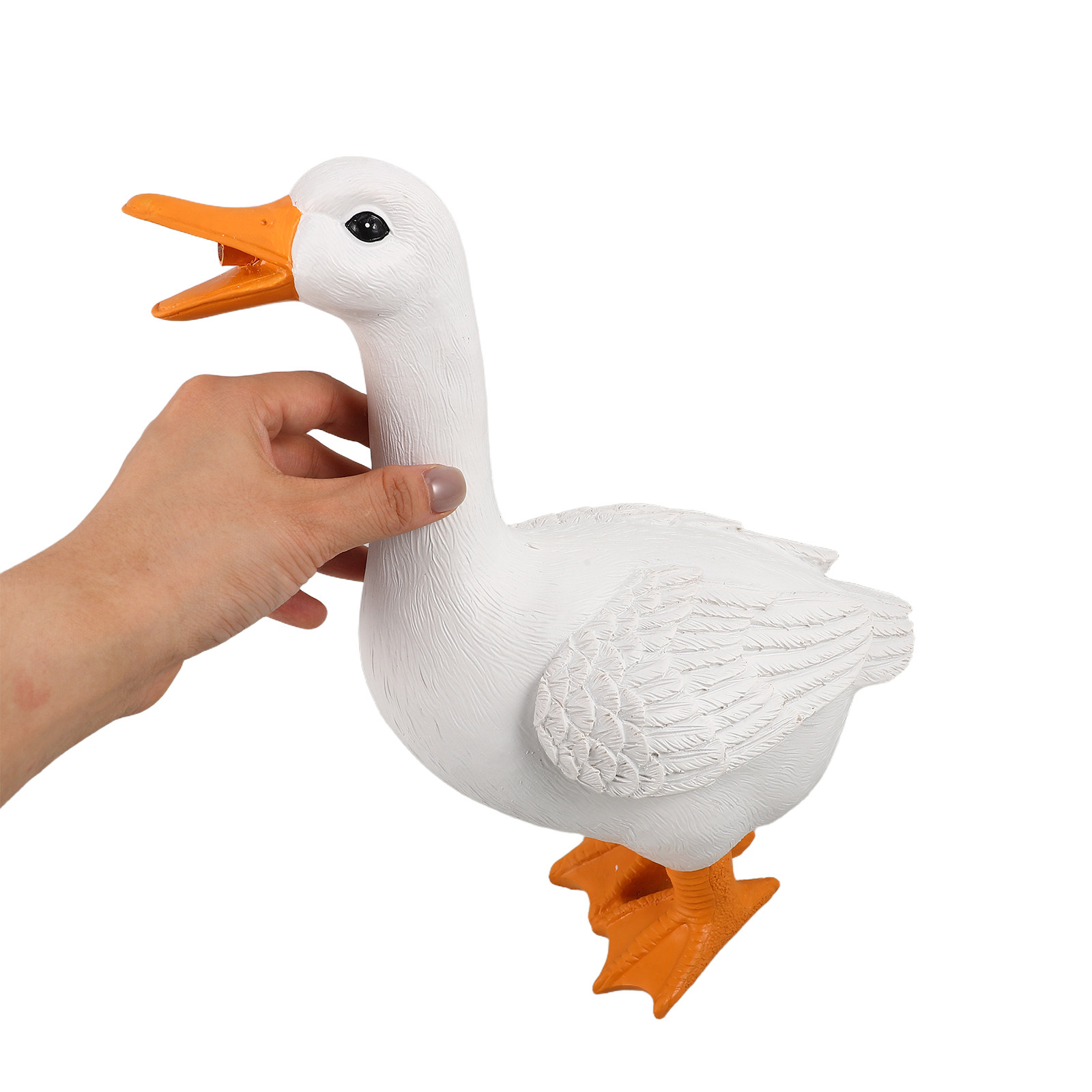 アヒルの像 レジン製 屋外池用噴水 ガーデンアニマル彫刻 噴 - Resin Art Sculptures のレビューと価格