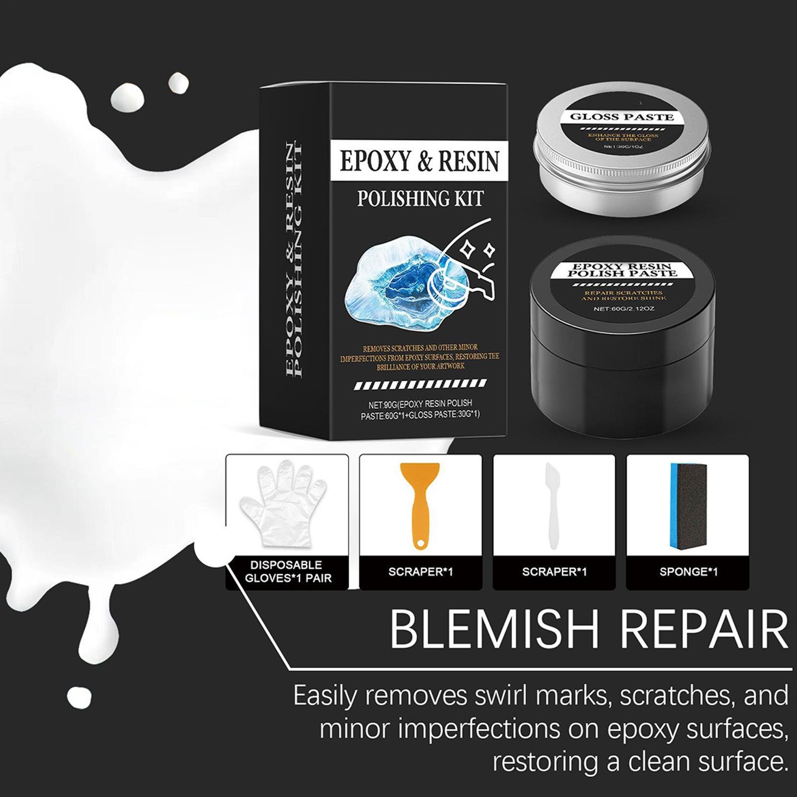 エポキシ樹脂研磨キット - 光沢を回復するクリーミーな傷除去 - Resin Art For Beginner のレビューと価格