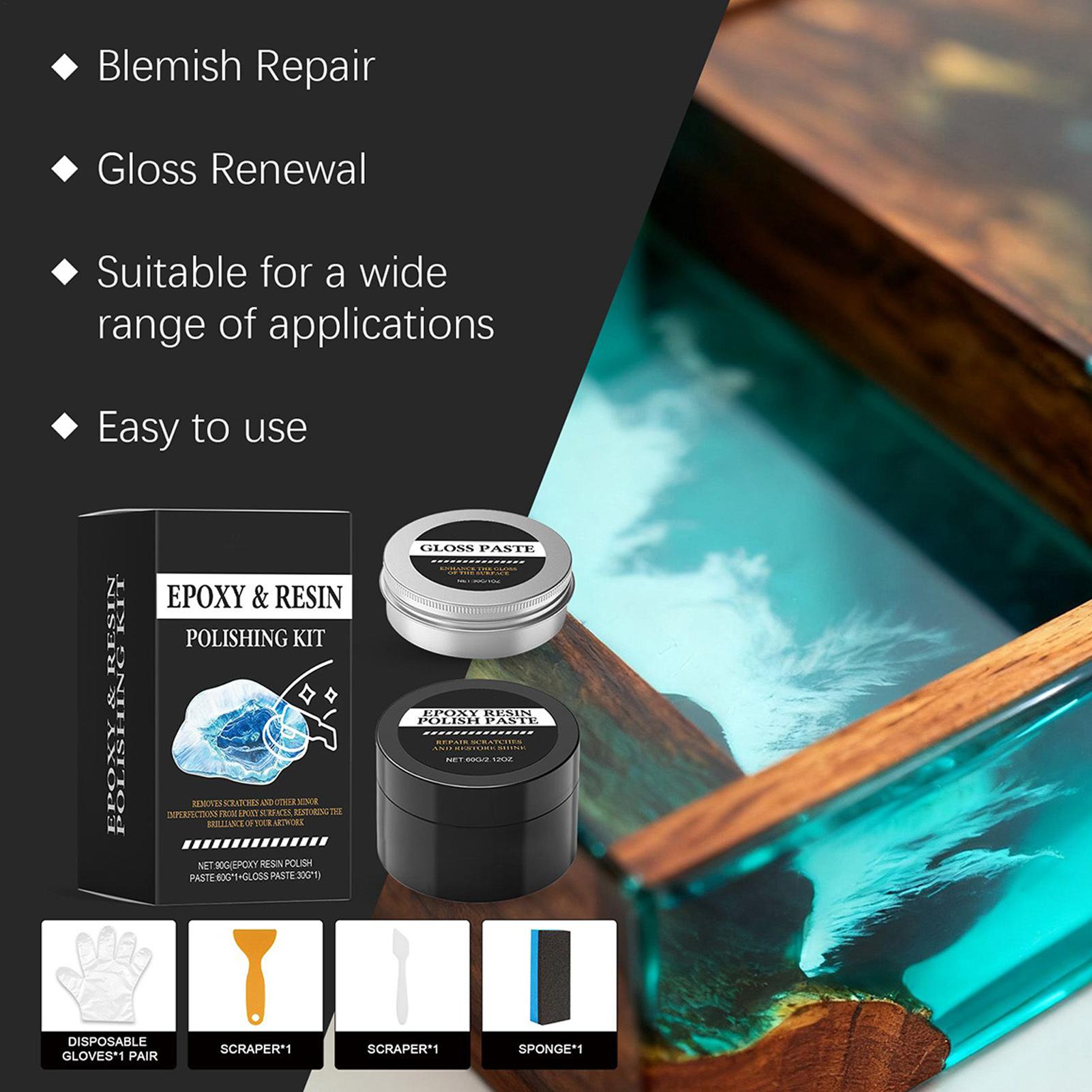 エポキシ樹脂研磨キット - 光沢を回復するクリーミーな傷除去 - Resin Art For Beginner のレビューと価格