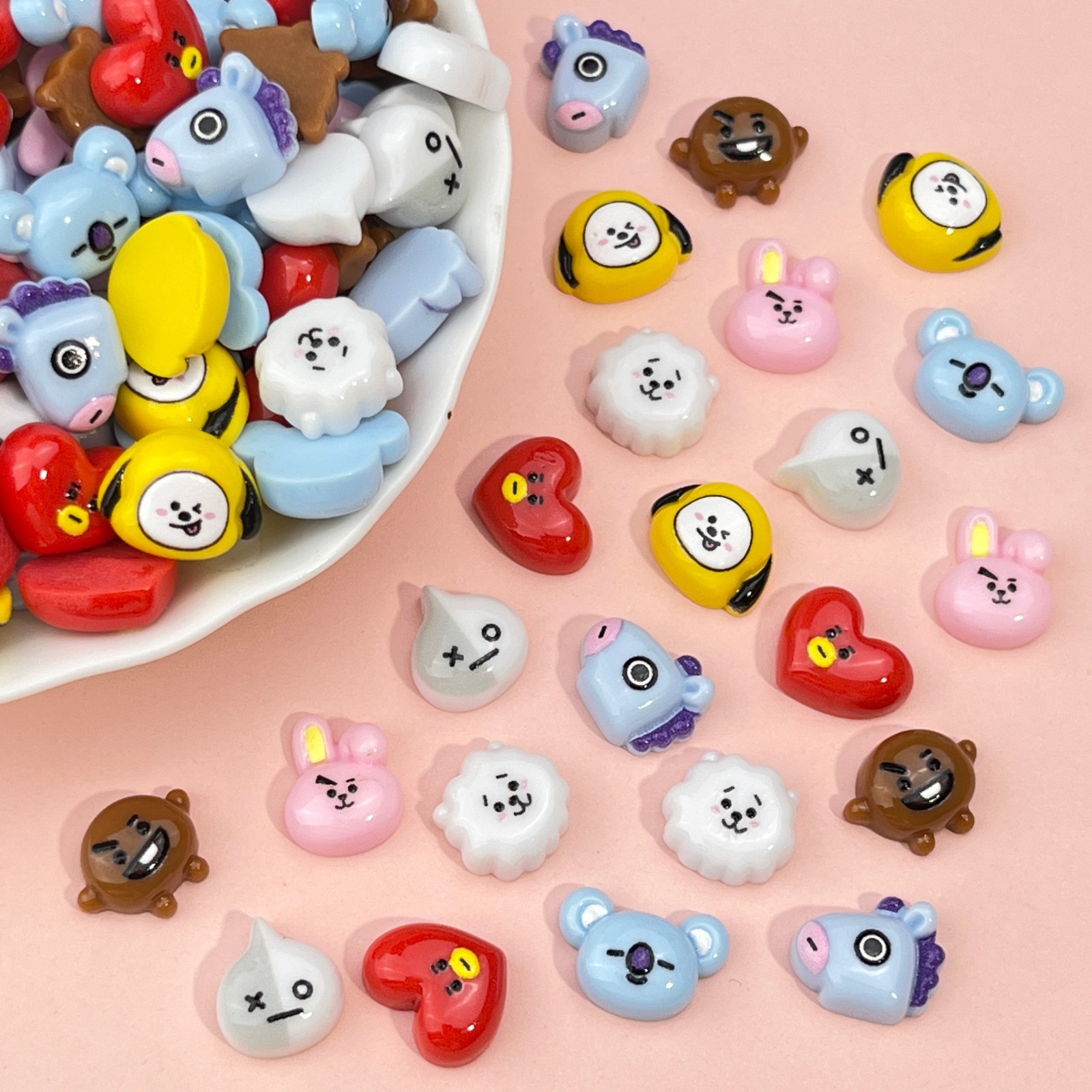 B T 21 チミー・コヤ RJ シューキー・タタ・クッキー - Resin Art Sticker のレビューと価格