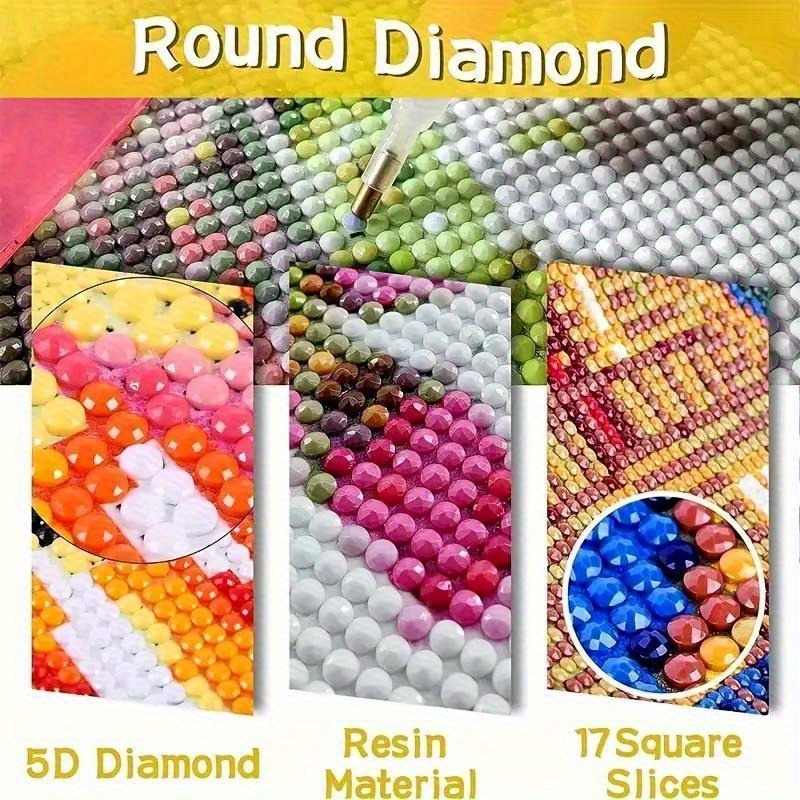 2Dフラットエレガントダイヤモンド装飾絵画、プレミアムウォー - Resin Art Business のレビューと価格