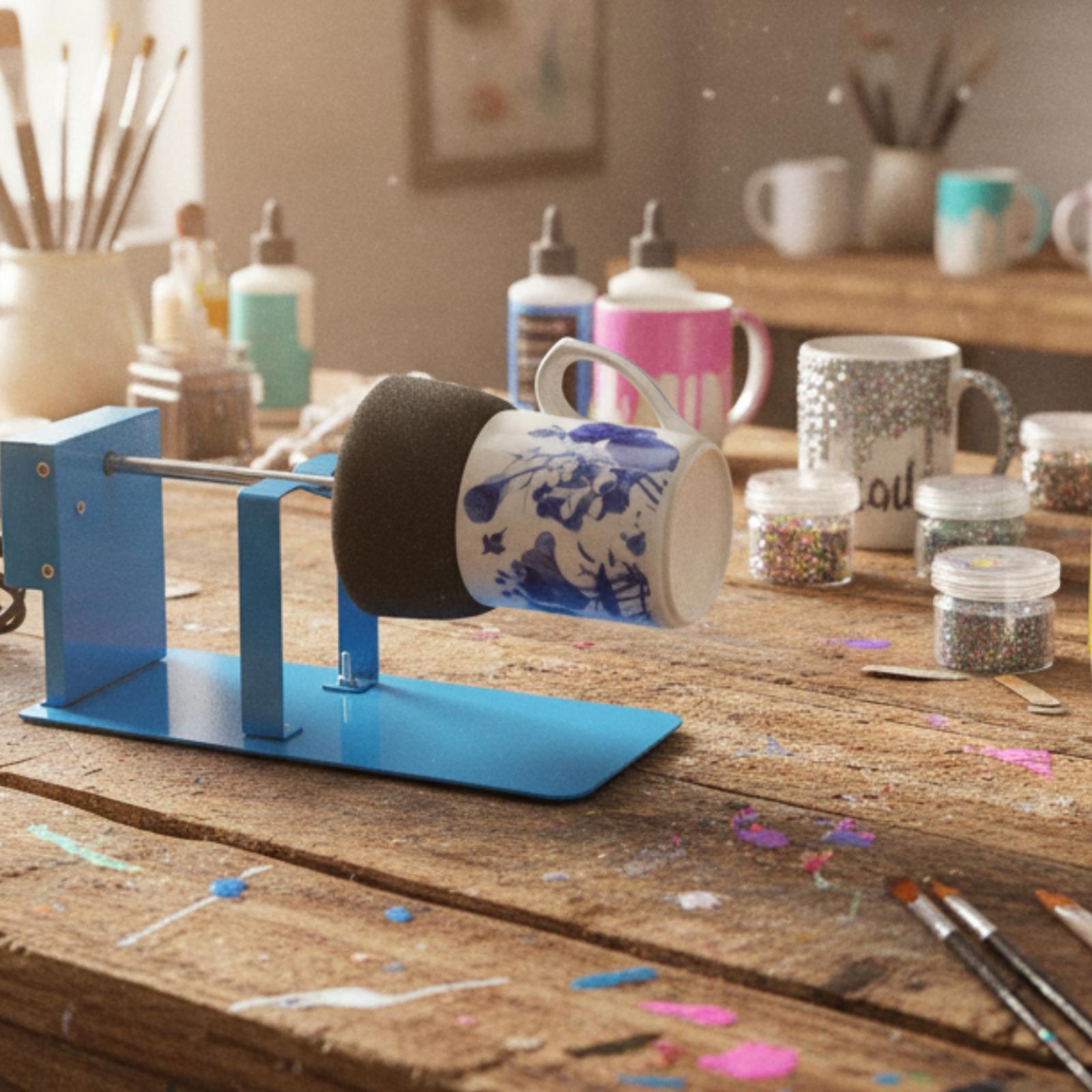 レジンアートタンブラー塗装用電動カップターナー、低速モーター - Resin Art Painting のレビューと価格