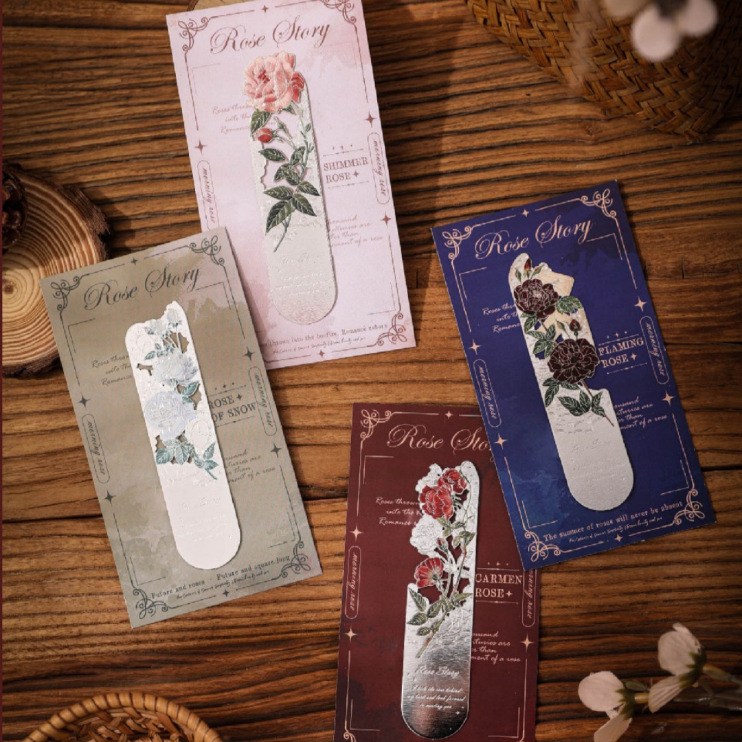 レトロ中空金属ブックマークロマンチックな花シリーズ読書ブック - Resin Art Bookmark のレビューと価格