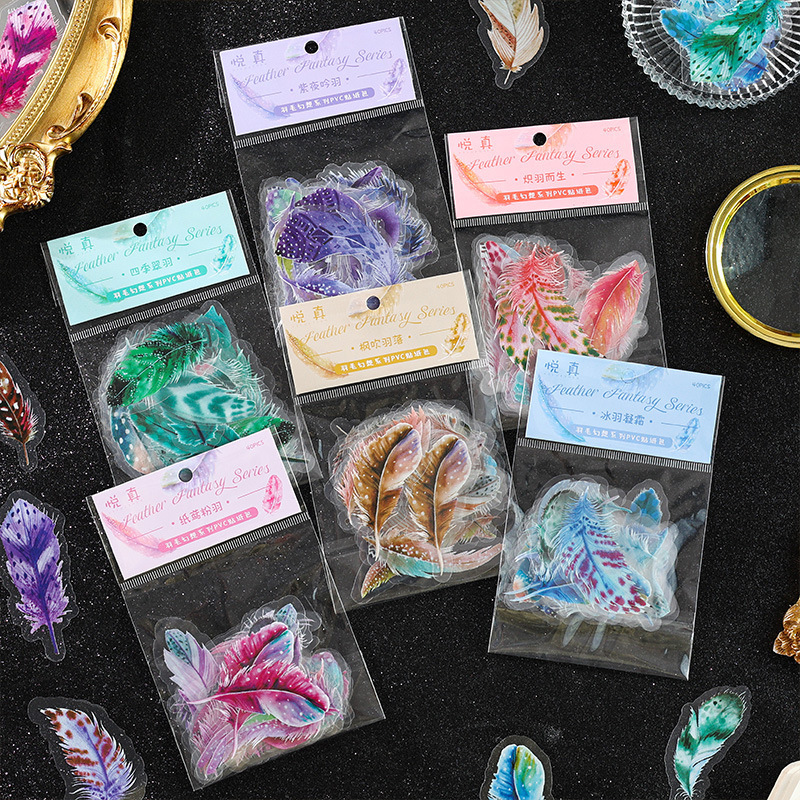 装飾用PVCステッカー,40ピース/パックmm,日曜大工用の - Resin Art Sticker のレビューと価格