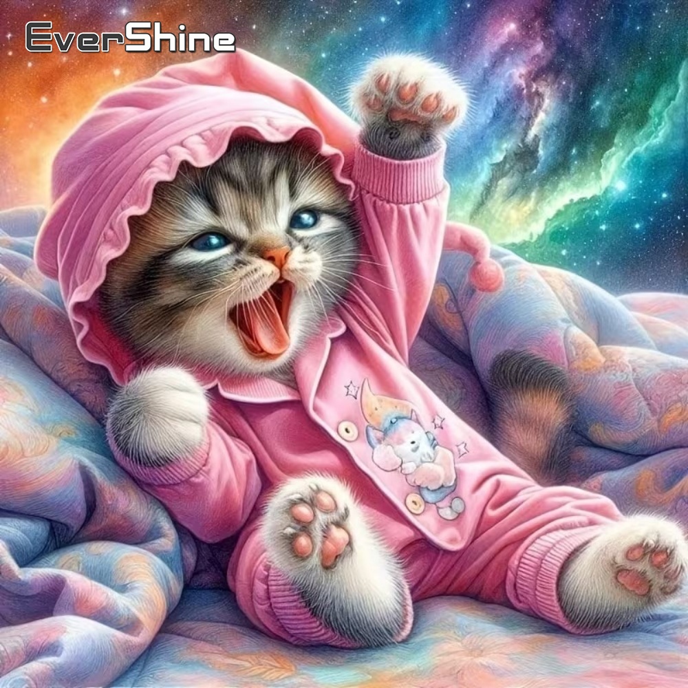 EverShine 新着ダイヤモンドペインティング猫動物刺繍 - Resin Art For Beginner のレビューと価格