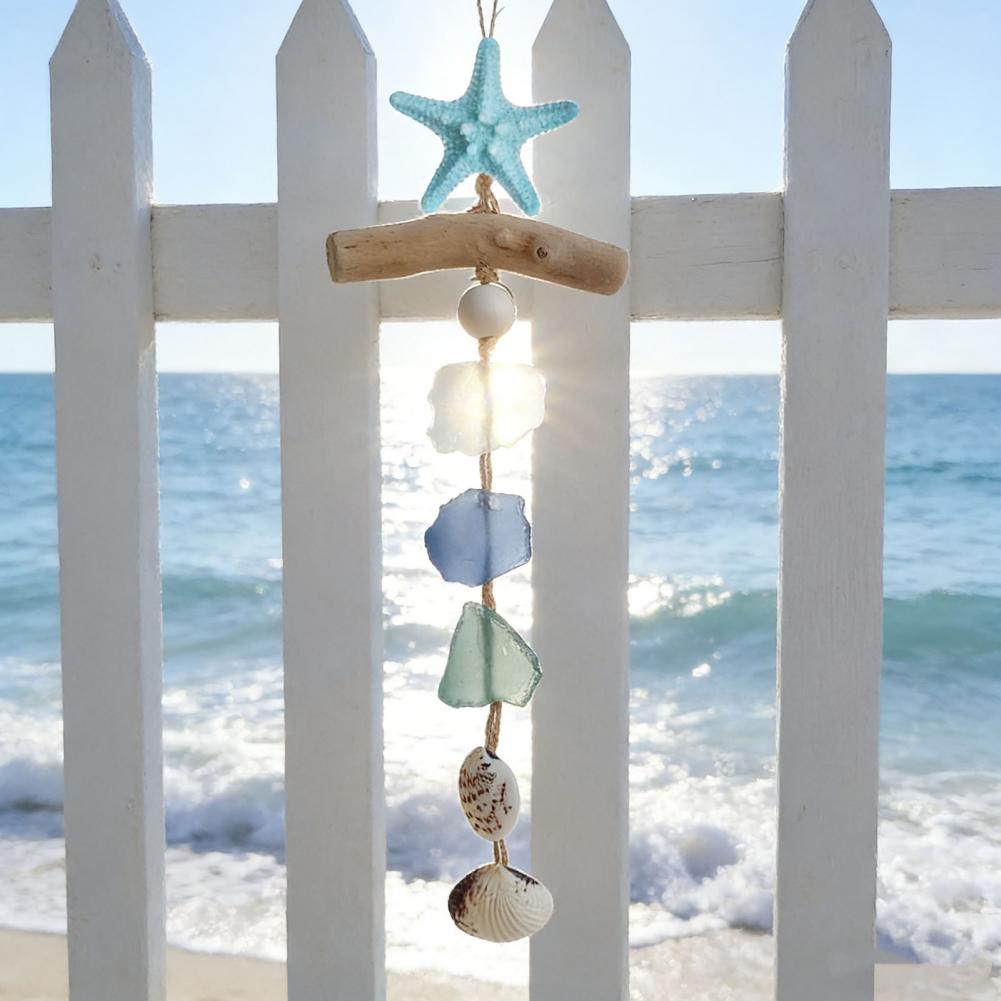 貝殻とヒトデの装飾、手作りのシーグラス航海風壁飾り、海岸のヒ - Resin Art Beach のレビューと価格