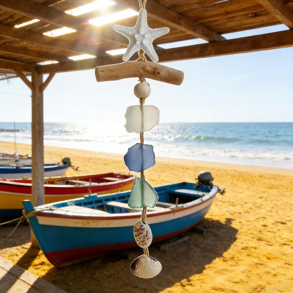 貝殻とヒトデの装飾、手作りのシーグラス航海風壁飾り、海岸のヒ - Resin Art Beach のレビューと価格