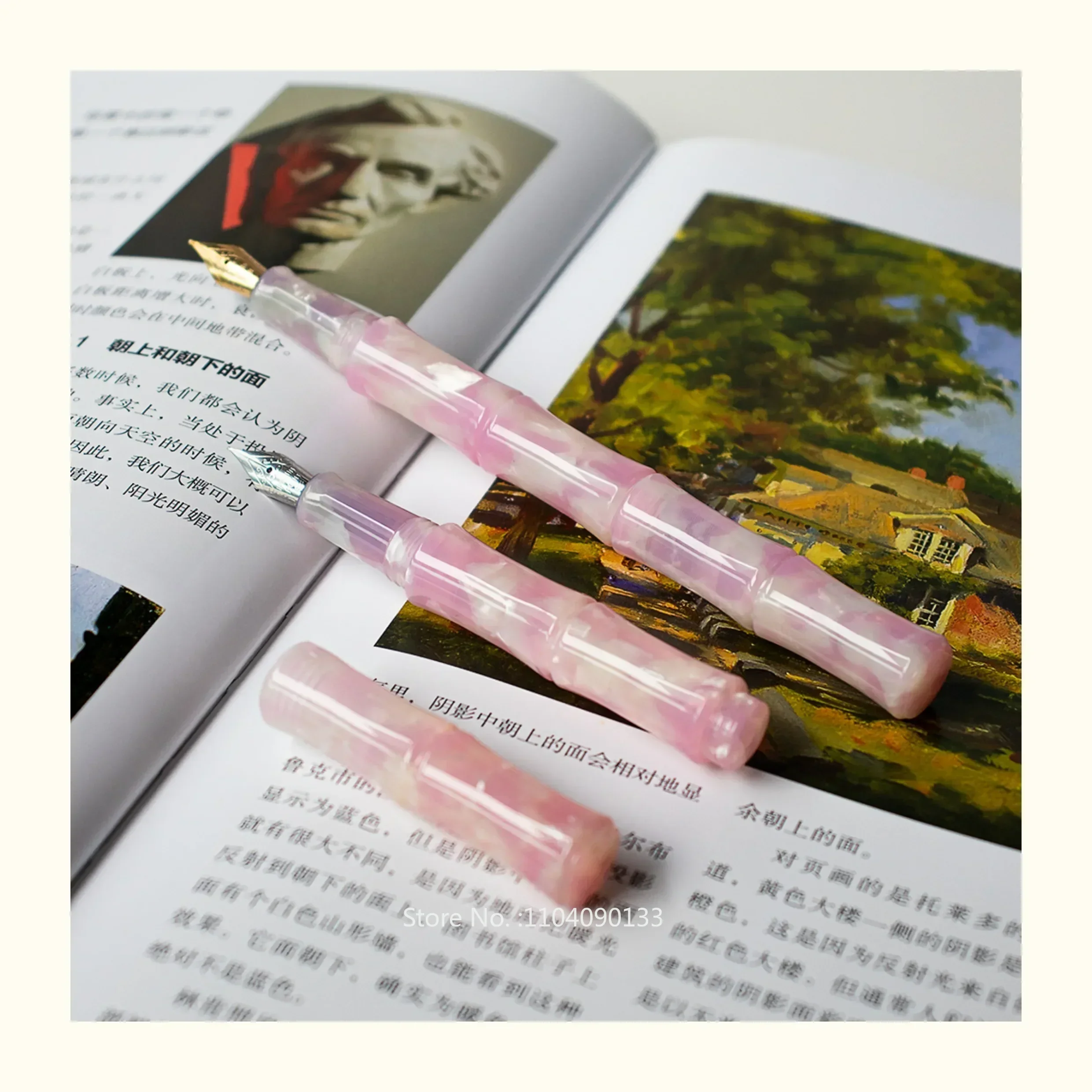 ホット A106 アクリル竹万年筆ゴールドペン先練習書道アー - Resin Art Business のレビューと価格