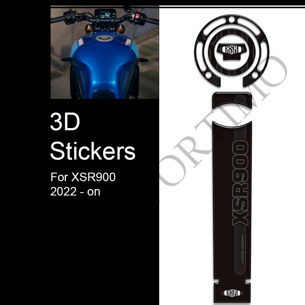 XSR 900 オートバイタンクグリップパッド膝ガードプロテ - Resin Art Sticker のレビューと価格