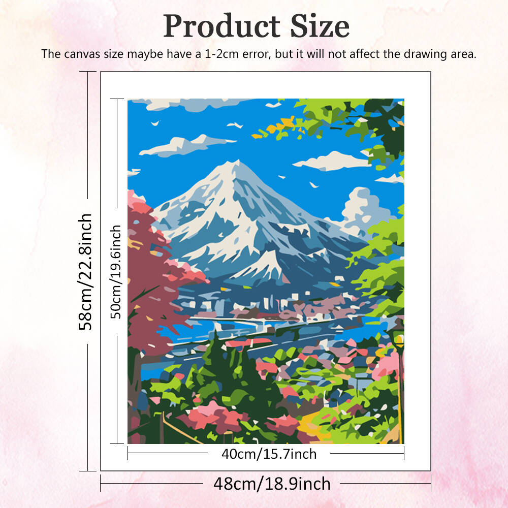 数字による油絵山の風景 DIY デジタル絵画家の木の風景写真 - Resin Art On Canvas のレビューと価格