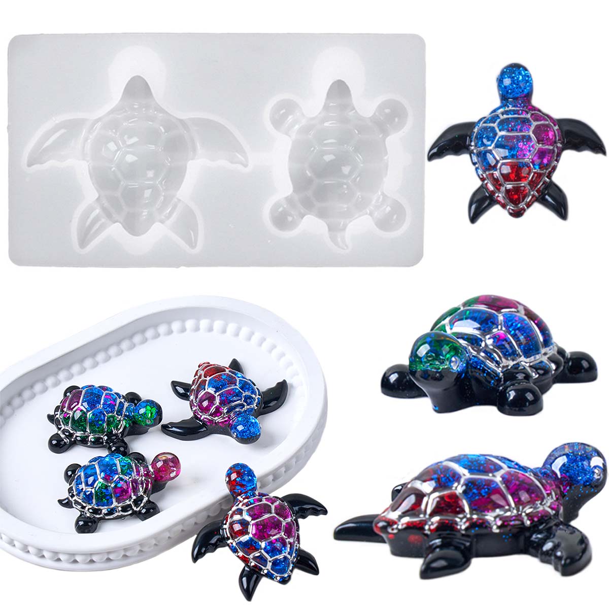 3D ウミガメキーホルダーシリコーン型 DIY 海洋テーマ動 - Resin Art Beach のレビューと価格
