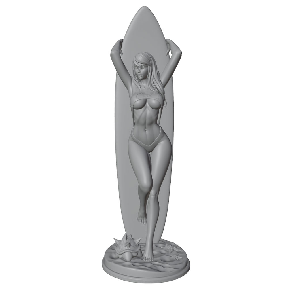 1/24/6 ビーチガール樹脂モデルセット、セクシーな特徴を - Resin Art Beach のレビューと価格