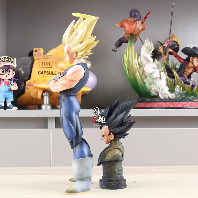 YJ魔人ベジータフィギュア（二頭）ドラゴンボールZアクション - Resin Art Dragon Ball Z のレビューと価格