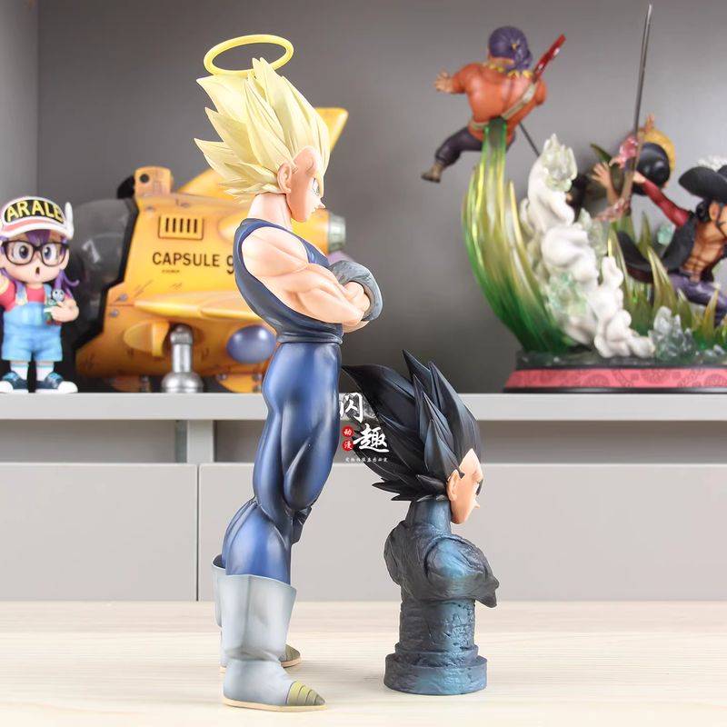 YJ魔人ベジータフィギュア（二頭）ドラゴンボールZアクション - Resin Art Dragon Ball Z のレビューと価格