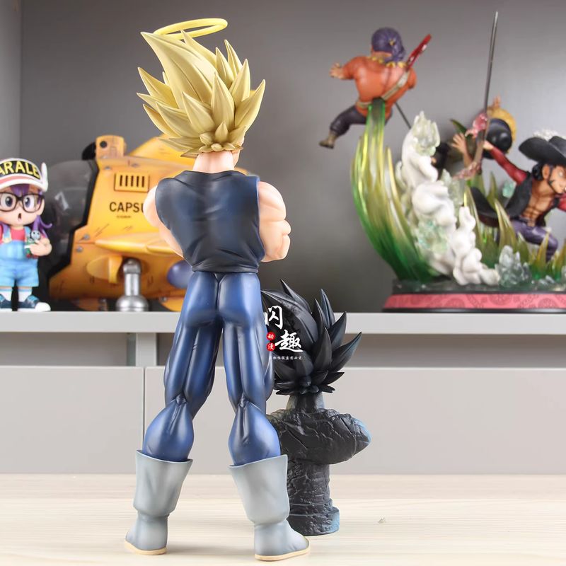 YJ魔人ベジータフィギュア（二頭）ドラゴンボールZアクション - Resin Art Dragon Ball Z のレビューと価格