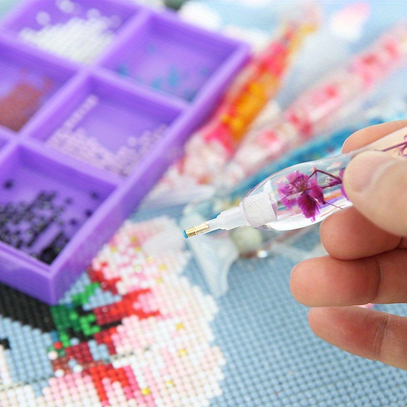 1セットフラワーデザイン樹脂製5Dダイヤモンドペインティング - Resin Art Flowers のレビューと価格